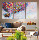 Don't Look Up Movie Canvas Wall Art - Vibrant Floating House
