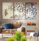 Banksy Wall Art - Banksy Girl Butterfly Graffiti Wall Art