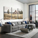 Rustic Farmhouse Barn Wall Art | 3-Panel Framed Gallery Wrap
