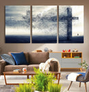 Jesus and the Fading Cross Wall Art Print – Symbol of Faith, by MyGreatCanvas | Canvas Wall Art Prints | Photo Prints & Wall Decor