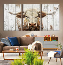 Rustic Longhorn Bull Wall Art Canvas Set – Western-Inspired by MyGreatCanvas | Canvas Wall Art Prints | Photo Prints & Wall Decor