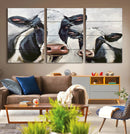 Vintage Baby and Mom Cattle Wall Art Canvas Print by MyGreatCanvas | Canvas Wall Art Prints | Photo Prints & Wall Decor