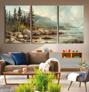 Abstract Acadia National Park Wall Art Canvas Print -