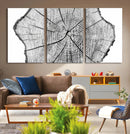 Rustic Tree Ring Wall Art Canvas Print – Framed and Ready to