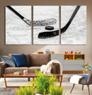 Winter Ice Hockey Sport Canvas Wall Art Print - Hockey Wall by MyGreatCanvas | Canvas Wall Art Prints | Photo Prints & Wall Decor
