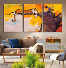 Calvin and Hobbes Tree Scene Canvas Print | 3 Panel Large by MyGreatCanvas | Canvas Wall Art Prints | Photo Prints & Wall Decor