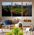 Chicago Cubs Baseball Team Print - Wrigley Field Stadium