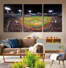 Fenway Park Wall Art Canvas Print | Large Baseball Stadium