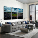 3-Panel Kauffman Stadium Wall Art Print | Large Kansas City