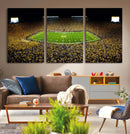 Stadium in Michigan Wall Art Canvas Print, Framed American
