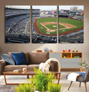 New York Yankees Baseball Team Print - Yankee Stadium Wall