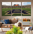 Notre Dame Stadium Giclee Canvas Print | Triptych Wall Art