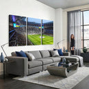 Tottenham Hotspur Stadium Canvas Print, Match Day Triple