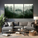 Foggy Forest Wall Art – Tranquil Green Woodland Canvas by MyGreatCanvas | Canvas Wall Art Prints | Photo Prints & Wall Decor