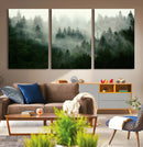 Misty Forest Wall Art – Tranquil Green Woodland Canvas by MyGreatCanvas | Canvas Wall Art Prints | Photo Prints & Wall Decor