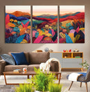 YAYOI KUSAMA Abstract Print - Landscape Canvas Wall Art