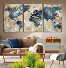 World Map Canvas Print – Framed Wall Art for Couples, by MyGreatCanvas | Canvas Wall Art Prints | Photo Prints & Wall Decor