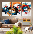 Abstract Wall Art, Rings Wall Art Canvas Print
