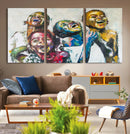 Shai Yossef Style Canvas Art - Joyful African Black Kids