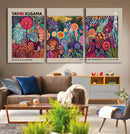 Yayoi Kusama Wall Art Canvas Print, Abstract Art, Large