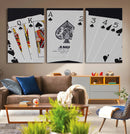Poker Wall Art - Playing Cards Canvas Wall Art Print - Ace by MyGreatCanvas | Canvas Wall Art Prints | Photo Prints & Wall Decor