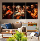 Religious Canvas Wall Art Print - Madonna and Child with