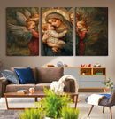 Mary Jesus Canvas Wall Art Print - Madonna and Child with