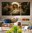 Mary Jesus Canvas Wall Art Print - Madonna and Child with