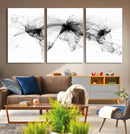 Abstract World Map Wall Art – Framed Geometric Line Canvas by MyGreatCanvas | Canvas Wall Art Prints | Photo Prints & Wall Decor