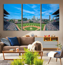 Wrigley Field Chicago Cubs Panoramic Art Multi-Piece Canvas