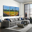 Wrigley Field Chicago Cubs Panoramic Canvas Print –