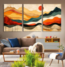 Abstract Mountain Wall Art – Framed Colorful Landscape by MyGreatCanvas | Canvas Wall Art Prints | Photo Prints & Wall Decor