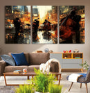 Jazz Wall Art Canvas Print – Colorful Musical Instrument