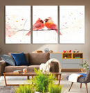 Cardinal Bird Canvas Wall Art - Male and Female Cardinal by MyGreatCanvas | Canvas Wall Art Prints | Photo Prints & Wall Decor