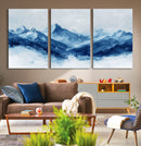 Blue Mountains Wall Art – Framed Snowy Range Canvas Artwork, by MyGreatCanvas | Canvas Wall Art Prints | Photo Prints & Wall Decor