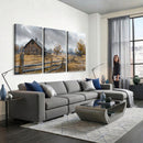 Rustic Autumn Farmhouse Wall Art Canvas Print – Serene