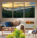 Mountain Sunrise Wall Art – Framed Pine Forest Canvas by MyGreatCanvas | Canvas Wall Art Prints | Photo Prints & Wall Decor