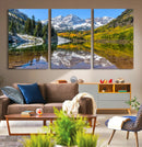 Maroon Bells Wall Art – Framed Snowy Mountain Canvas by MyGreatCanvas | Canvas Wall Art Prints | Photo Prints & Wall Decor