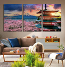 Mount Fuji Cherry Blossom Wall Art Canvas Print – Framed by MyGreatCanvas | Canvas Wall Art Prints | Photo Prints & Wall Decor