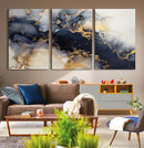 Black Marble Wall Art Canvas Print – Framed Abstract Gold by MyGreatCanvas | Canvas Wall Art Prints | Photo Prints & Wall Decor
