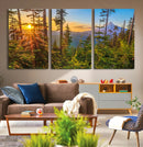 Forest Sunset Wall Art Canvas Print, Glowing Evening Light by MyGreatCanvas | Canvas Wall Art Prints | Photo Prints & Wall Decor