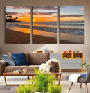 Tropical Beach Wall Art – Framed Sunset Ocean Canvas by MyGreatCanvas | Canvas Wall Art Prints | Photo Prints & Wall Decor
