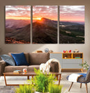 Mountain Sunrise Wall Art – Framed Alpine Ridge Canvas by MyGreatCanvas | Canvas Wall Art Prints | Photo Prints & Wall Decor