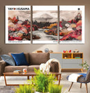Yayoi Kusama Wall Art Canvas Print – Framed Large Abstract
