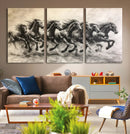Galloping Horses Wall Art Canvas Print – Framed Wild