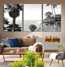 Palm Trees Wall Art Canvas Print – Framed Coastal Ocean