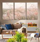 Pastel Grasses Wall Art Canvas Print – Framed Soft Meadow