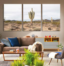 Saguaro Cactus Wall Art Canvas Print – Framed Desert