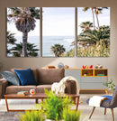 Coastal Palm Trees Wall Art Canvas Print – Framed Ocean