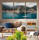 Amalfi Coast Wall Art – Framed Italian Seaside Canvas by MyGreatCanvas | Canvas Wall Art Prints | Photo Prints & Wall Decor
